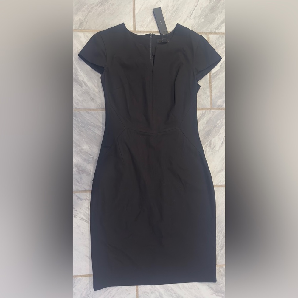 NWT Banana Republic Womens Black Knee Length Dress Size 8